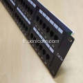 Panneau de brassage Ethernet domestique CAT5E à 48 ports RJ45